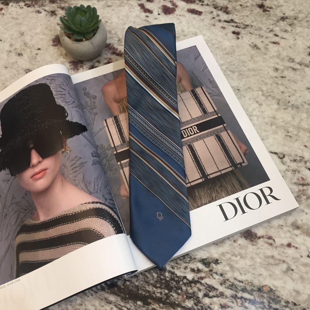 Dior Authentic Men’s Tie Guaranteed Authentic Vintage - Picture 2 of 13